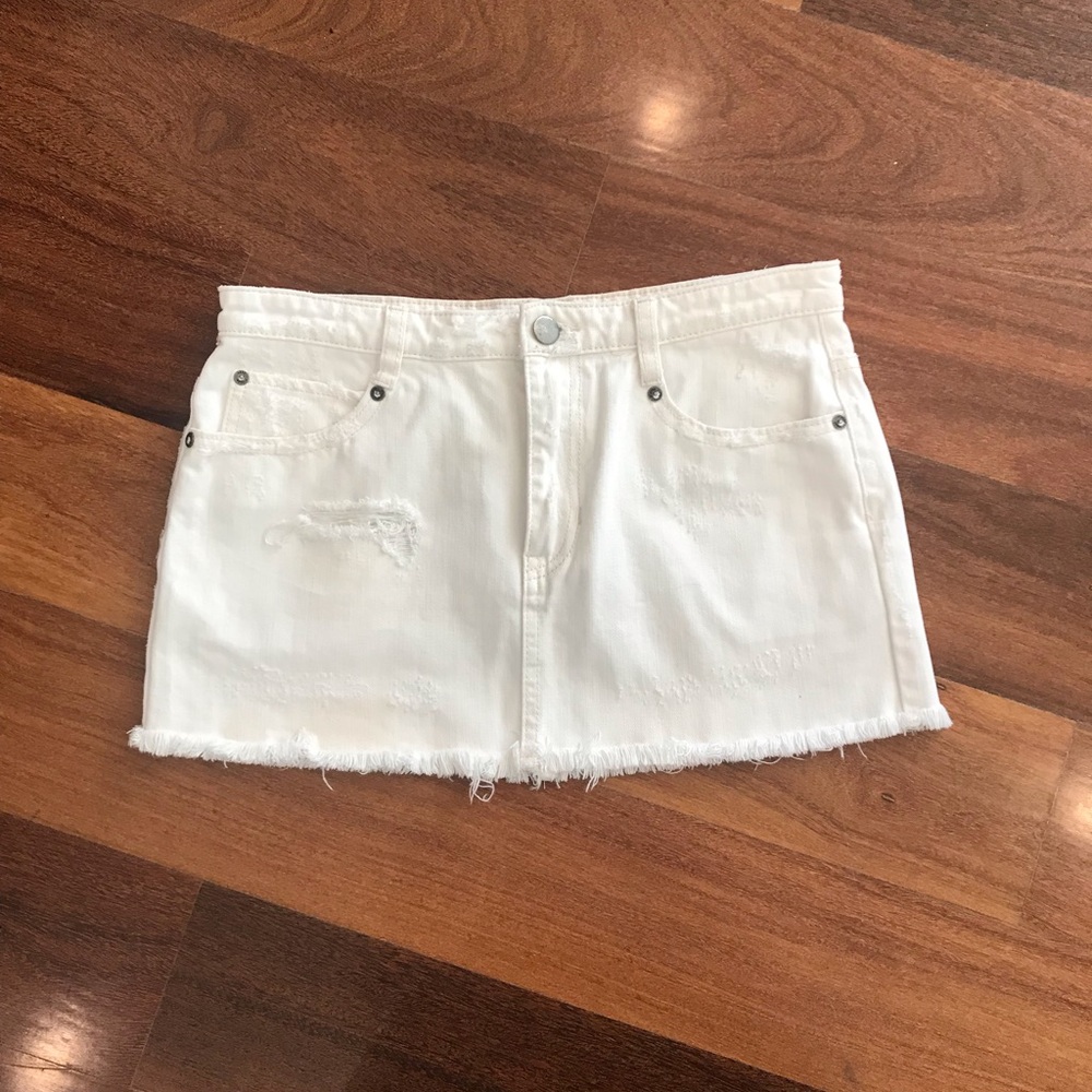 Free People denim skirt